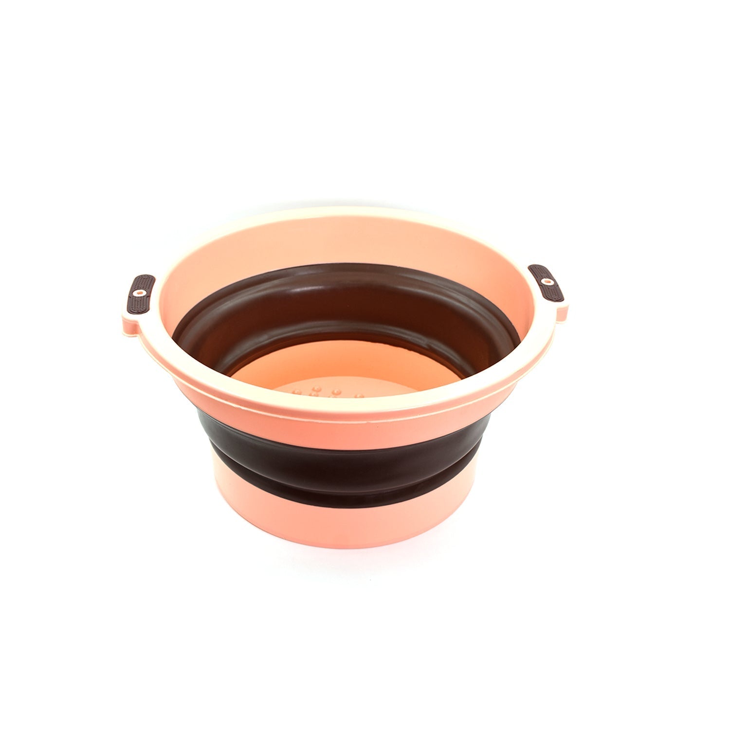 Collapsible tub with storage options and hanging feature Collapsible tub with storage options and hanging feature